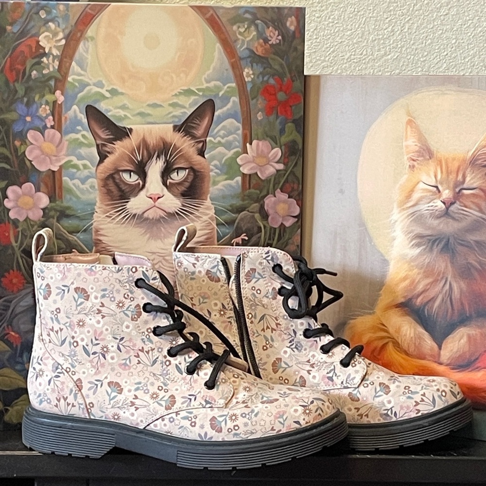 Floral Themed Boots